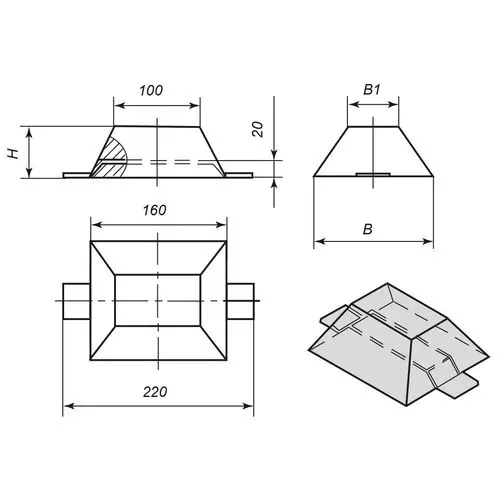 Протекторы П-КОЦ 500x100x60 мм ЦП2 ГОСТ 26251-84